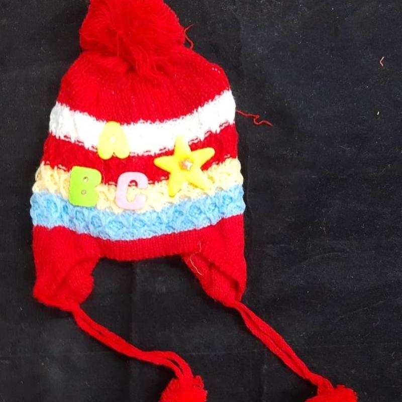 Aaron - Woolen Printed Kid's Cap
