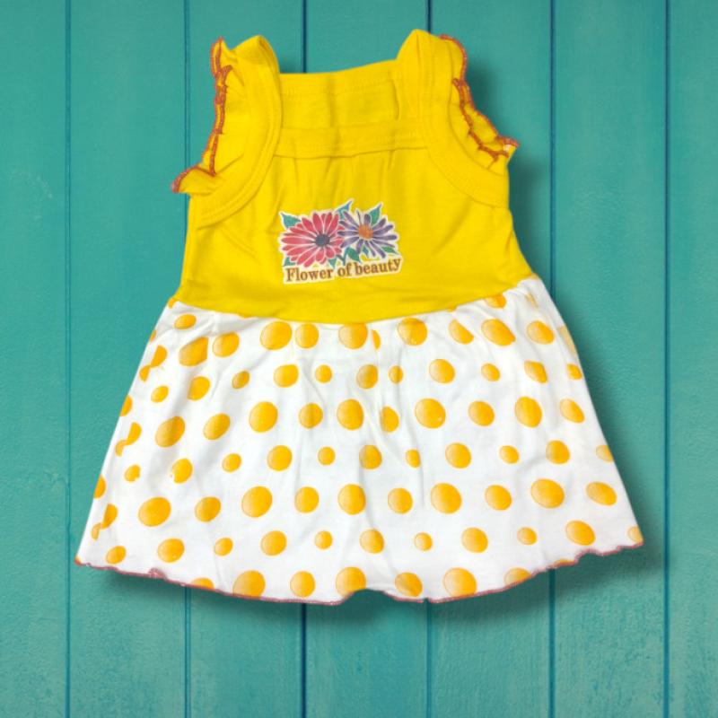 Aaron - Assorted 18 Pieces Of Cotton Hosiery Frock Set For Girls