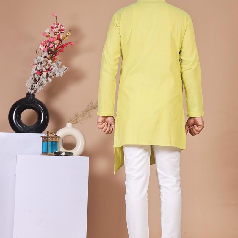 Riddhi - Cotton Solid Men's Designer Kurta