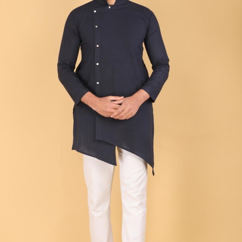 Riddhi - Cotton Solid Men's Designer Kurta