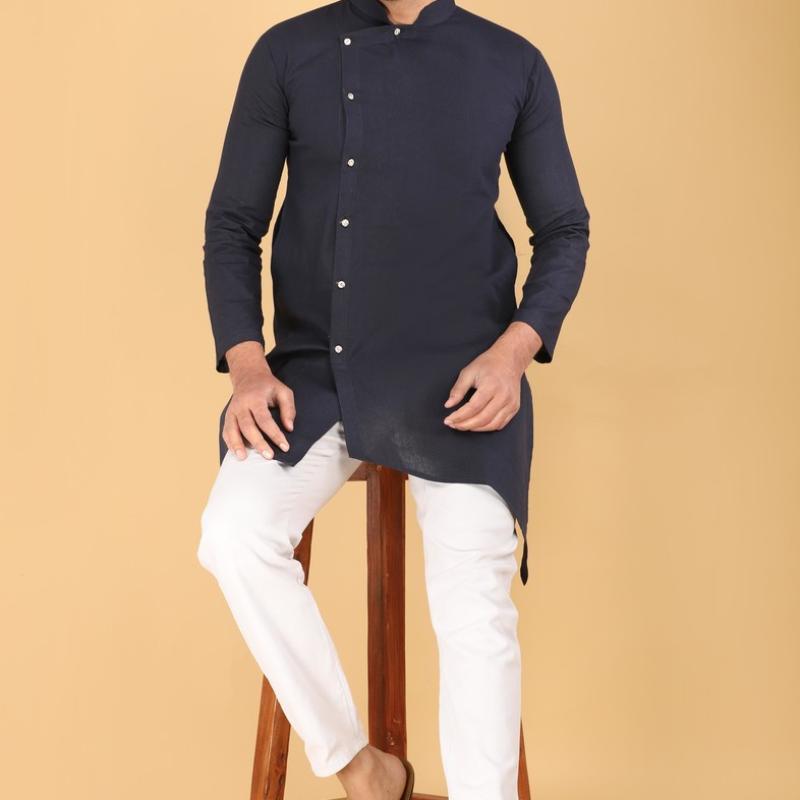Riddhi - Cotton Solid Men's Designer Kurta