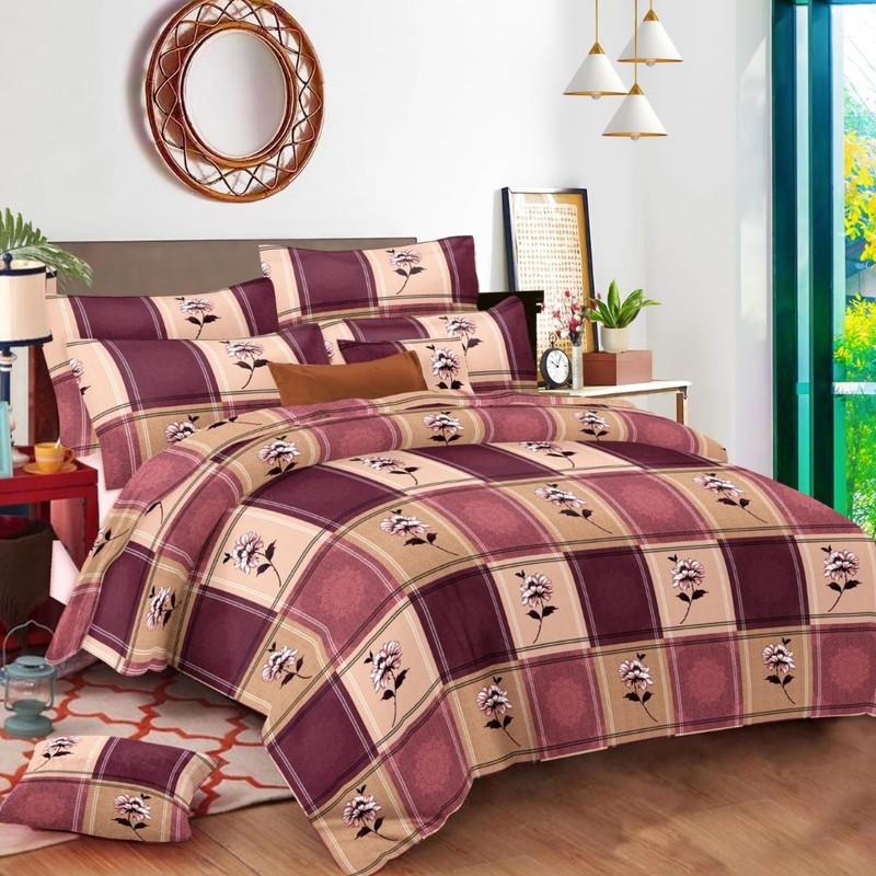 SAMPT - Coton Prosion Printed Double Bedsheet with Pillow Cover