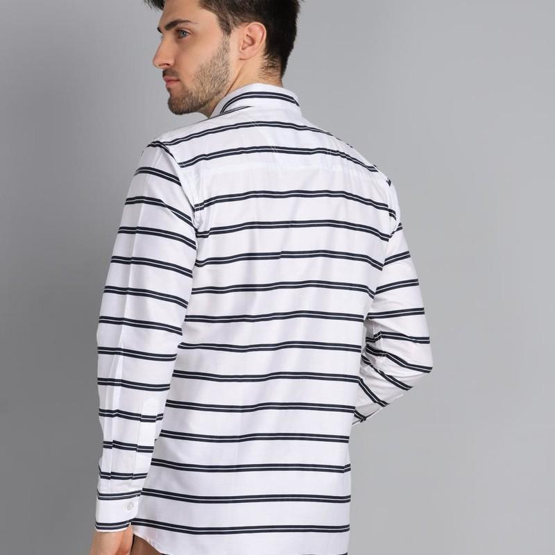 Radha - Cotton Dobby Stripes Mens Shirt
