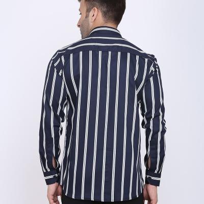 Radha - Cotton Full Sleeve Stripes Men's Shirt