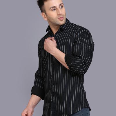Radha - Cotton Full Sleeve Stripes Men's Shirt