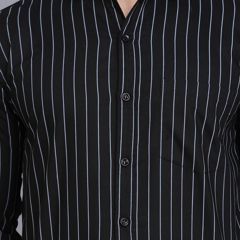 Radha - Cotton Full Sleeve Stripes Men's Shirt