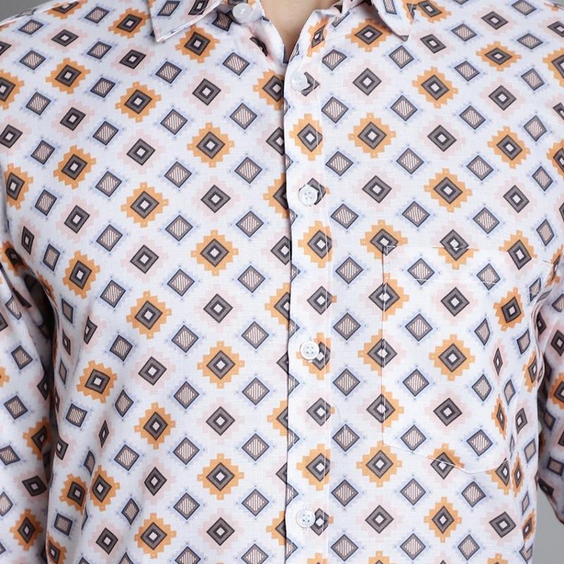 Radha - Cotton Full Sleeve Stripes Men's Shirt