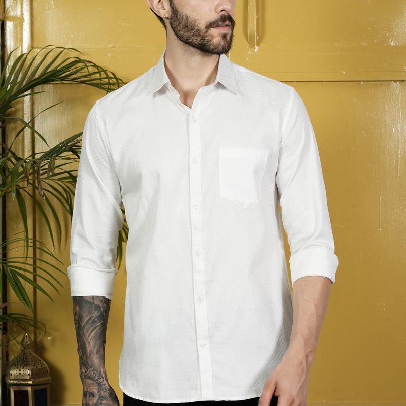 Radha - Casual Stylish Cotton Blend Cheakered Shirt For Men