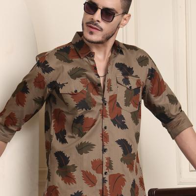 Radha - Cotton Floral Print Shirt for Men