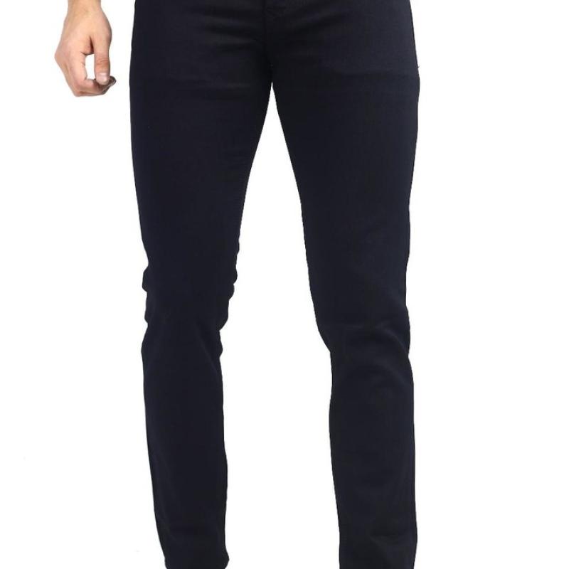 Mou - Black Regular Fit Basic Denim Jeans For Men