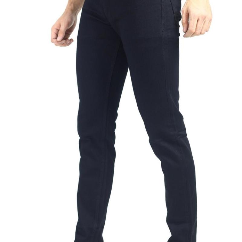 Mou - Black Regular Fit Basic Denim Jeans For Men