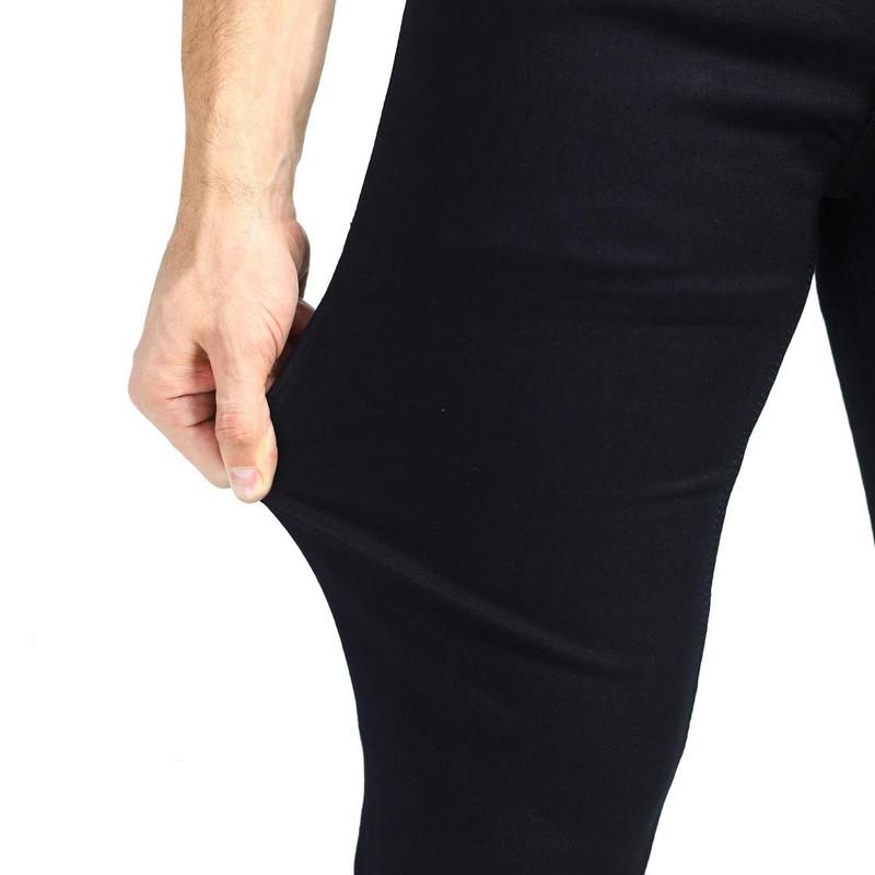 Mou - Black Regular Fit Basic Denim Jeans For Men