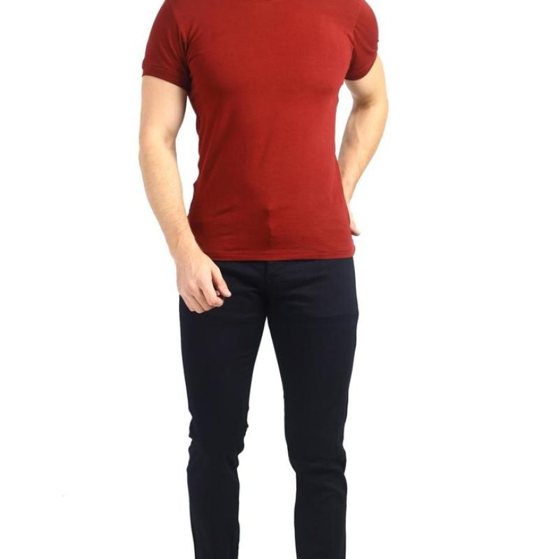 Mou - Black Regular Fit Basic Denim Jeans For Men