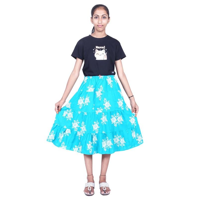 Shilu - Cotton Printed Women Skirt