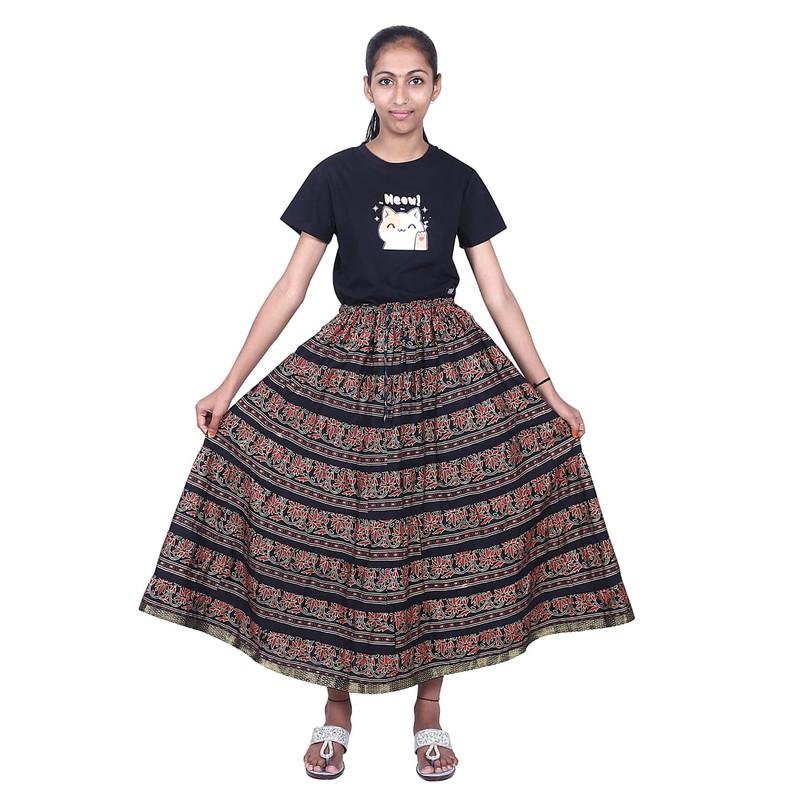 Shilu - Cotton Printed Girls Skirt