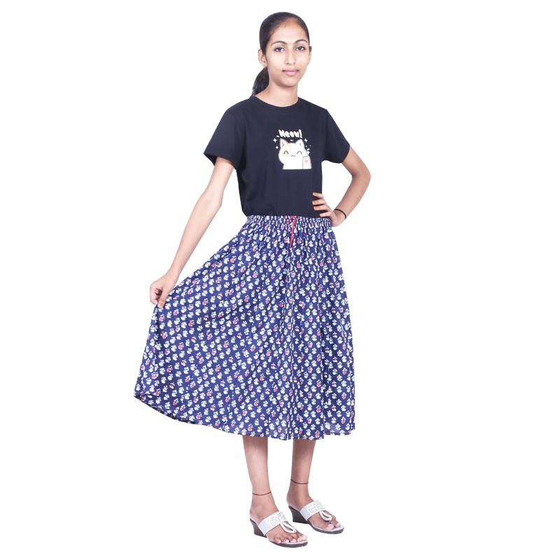 Shilu - Cotton Printed Girls Skirt