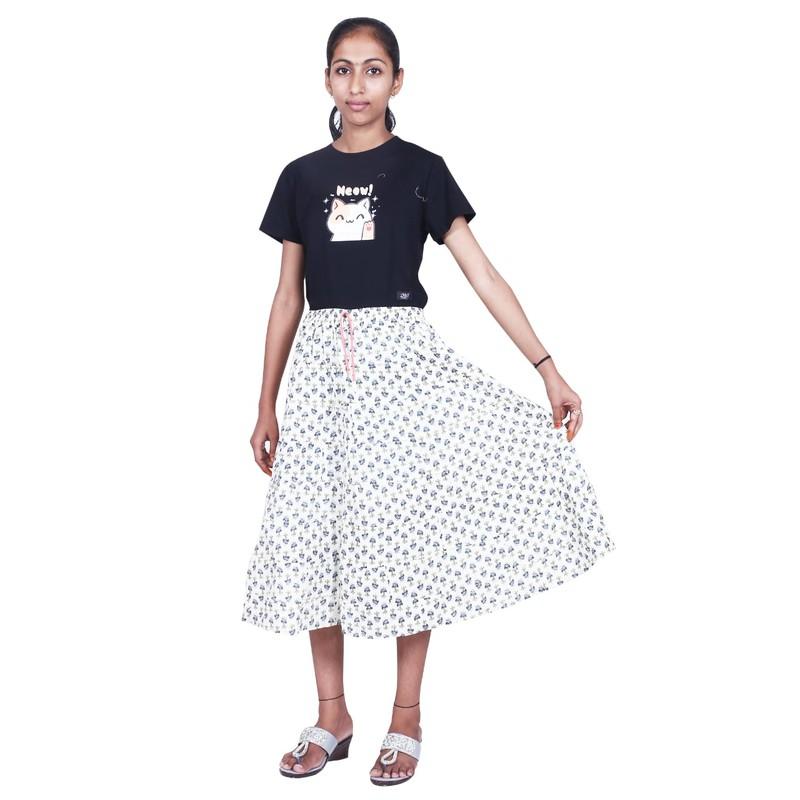 Shilu - Cotton Printed Girls Skirt