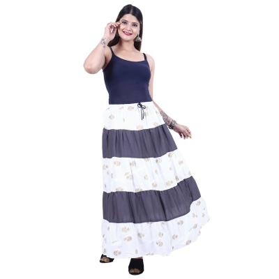 Shilu - Cotton Printed Long Skirt