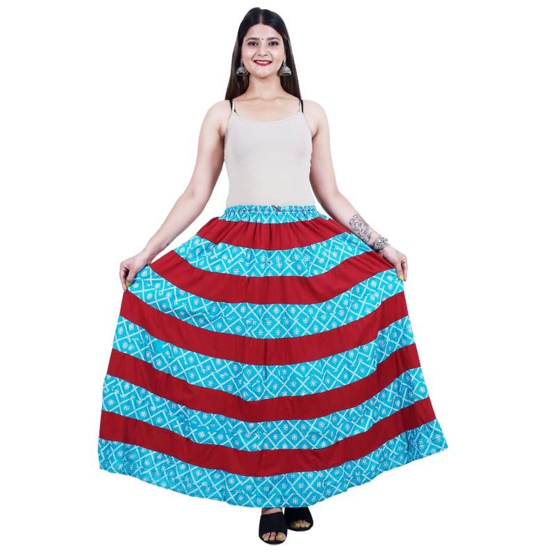 Shilu - Cotton Printed Long Skirt