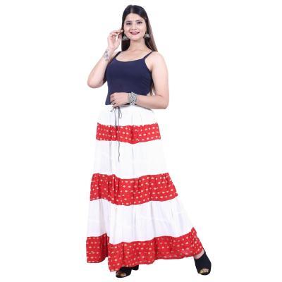 Shilu - Cotton Printed Long Skirt